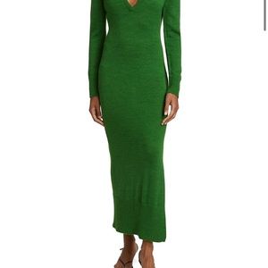 STAUD Crown Merino-Wool-Blend Midi Dress XS!